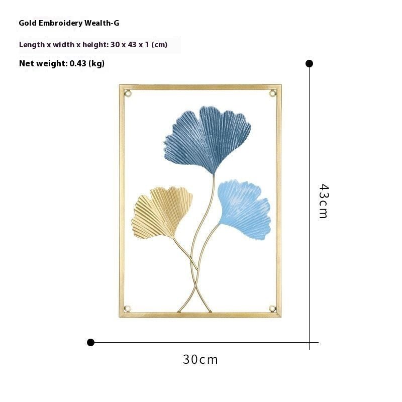 Colorful Wrought Iron Narrow Leaves