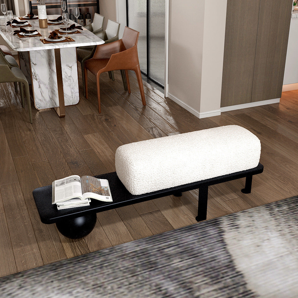 Modern Entryway Bench – Sculptural Minimalist Design