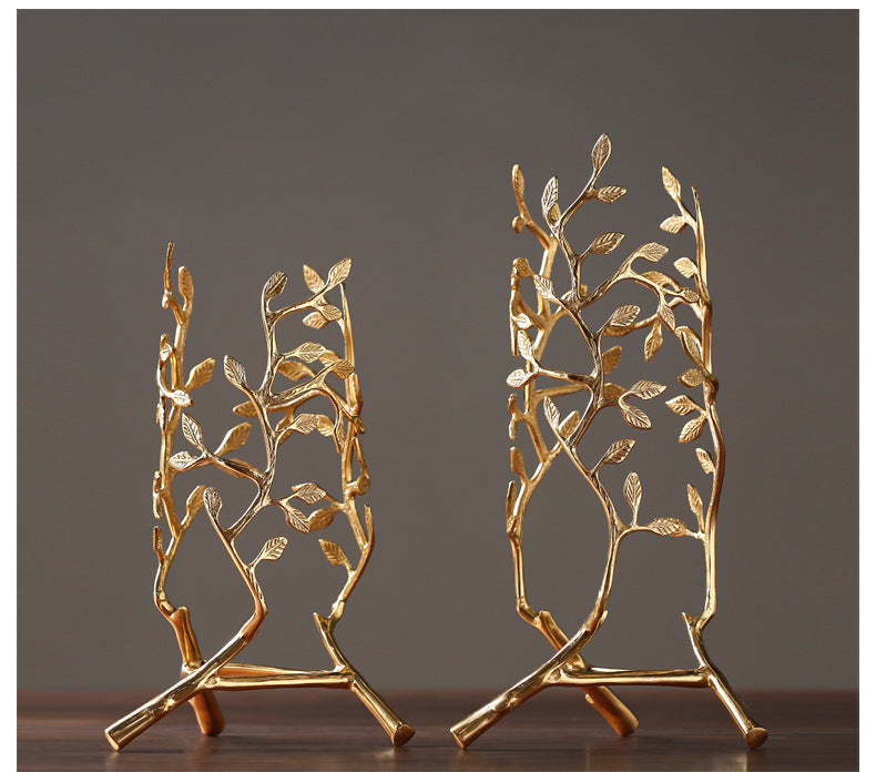 Luxury Gold Centerpiece Vase- Modern Glass Table Decor