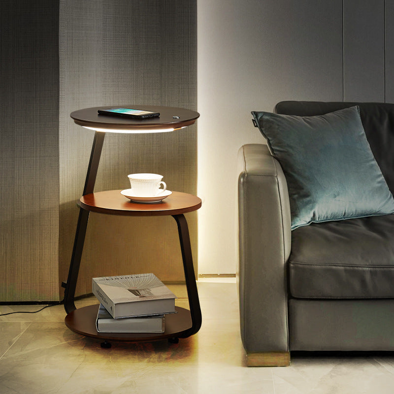 Minimalist Floor Lamp Wireless Charging Rack Table