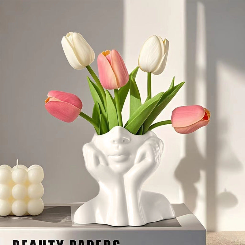 Modern Face Vase
