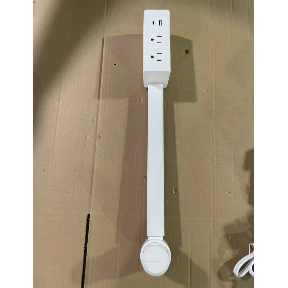 Rotating 180° Electrical Outlet Extender – Adjustable Power Socket Expander with Multiple Outlets for Nightstand & Home Use”