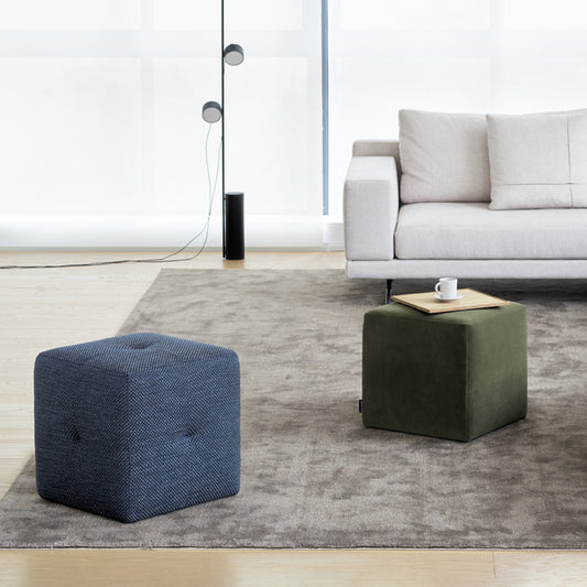 Modern Cube Ottoman Stool- Minimalist Footrest or Pouf