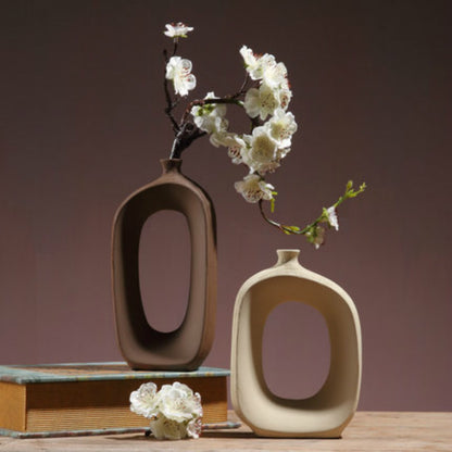 Three-Piece Ceramic Vase