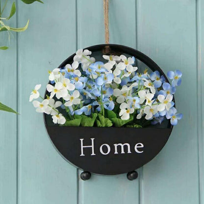 Artificial Flower Arrangement Wrought Iron