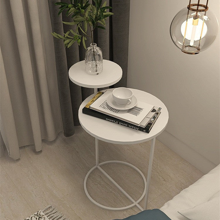 2-Tiered Side Table – Modern Round Accent Table