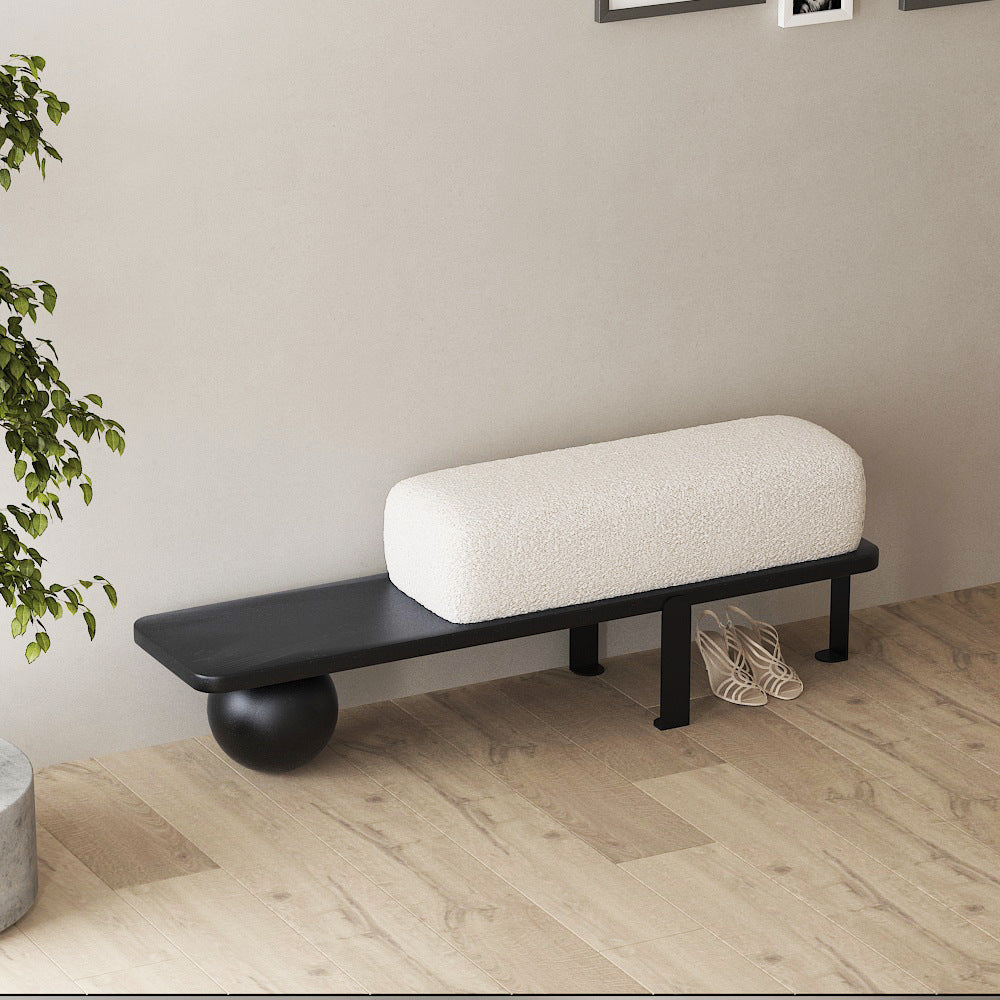 Modern Entryway Bench – Sculptural Minimalist Design