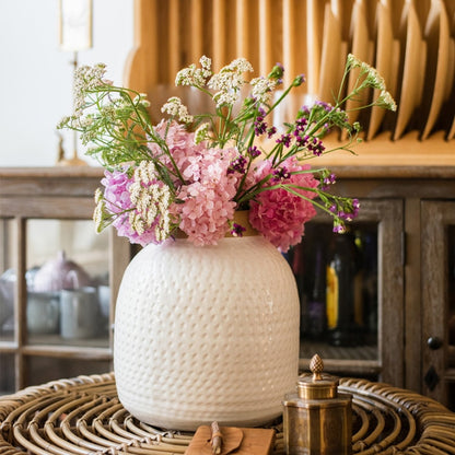 White Ceramic Flower Vase