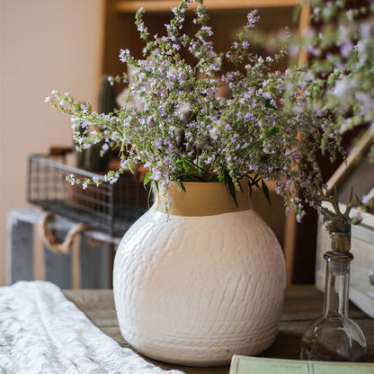 White Ceramic Flower Vase