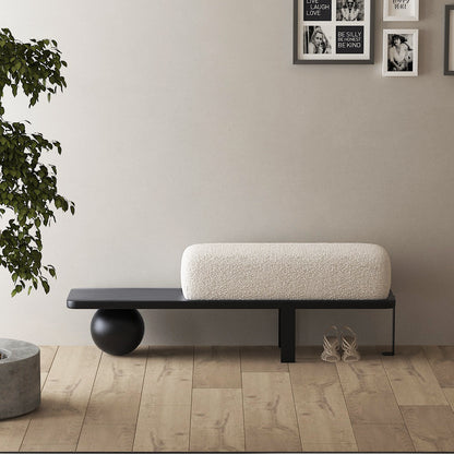 Modern Entryway Bench – Sculptural Minimalist Design
